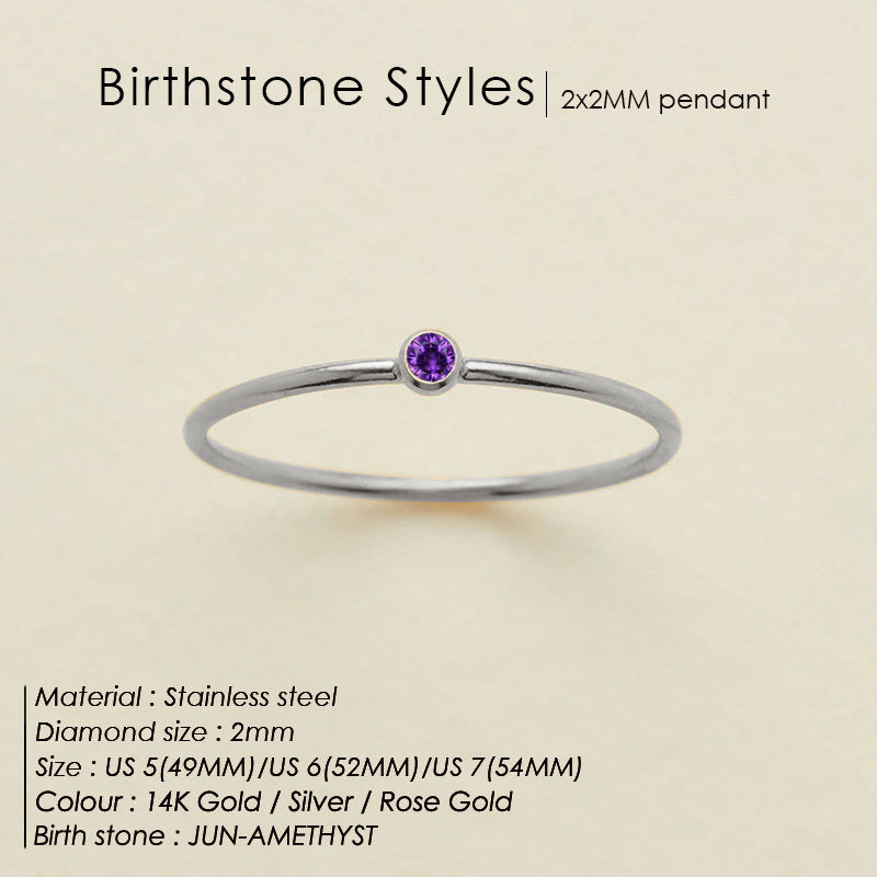 Delicate Birthstone Ring