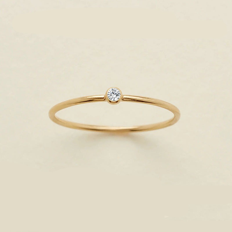 Delicate Birthstone Ring