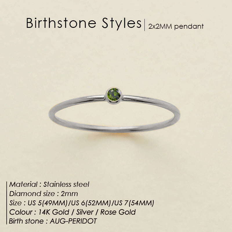 Delicate Birthstone Ring