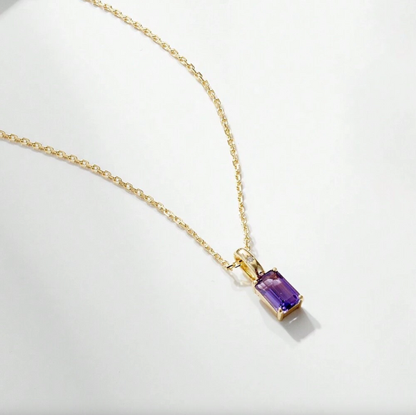 Delicate Birthstone Pendant