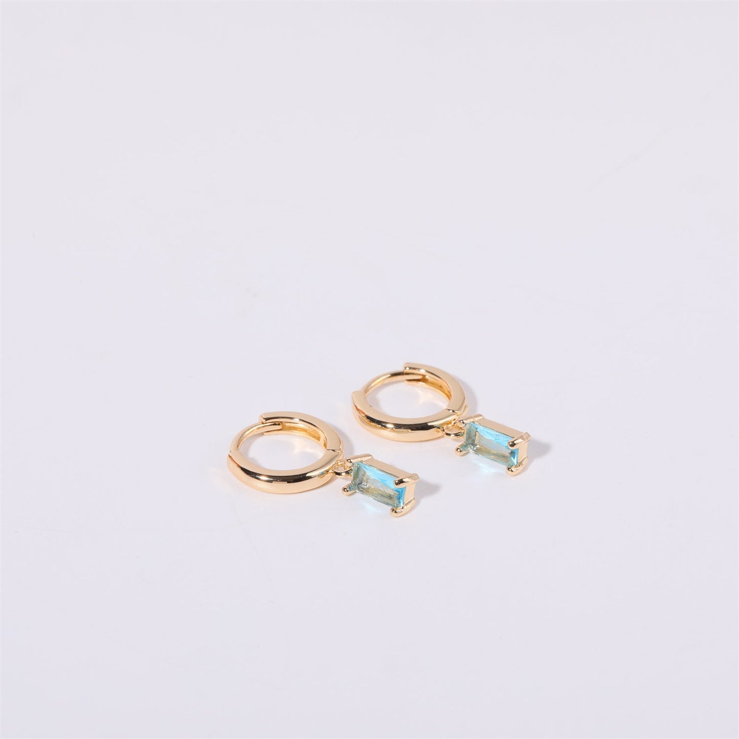 Gemma Birthstone Huggies