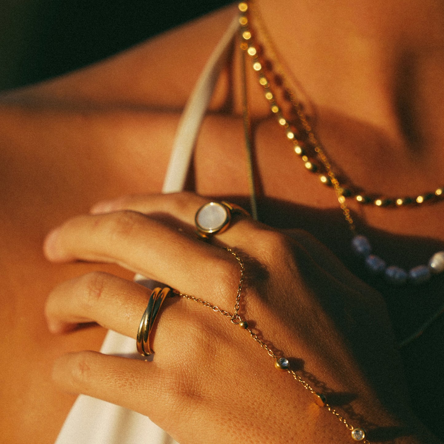 Ocean Mother Of Pearl Ring