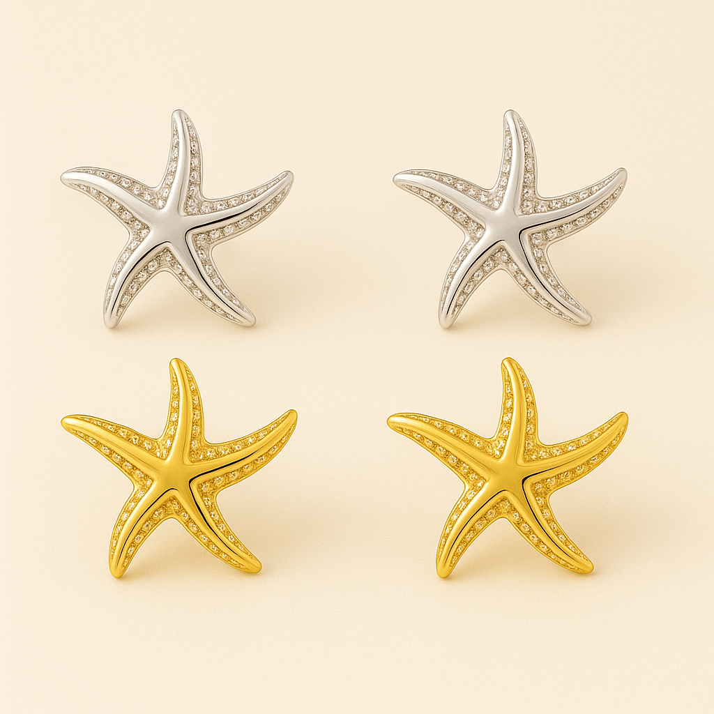 Petite Starfish Earrings