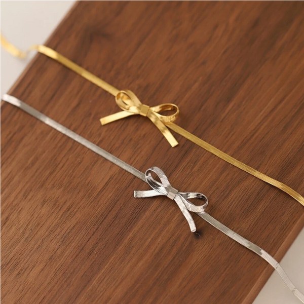 Ribbon Bow Necklace