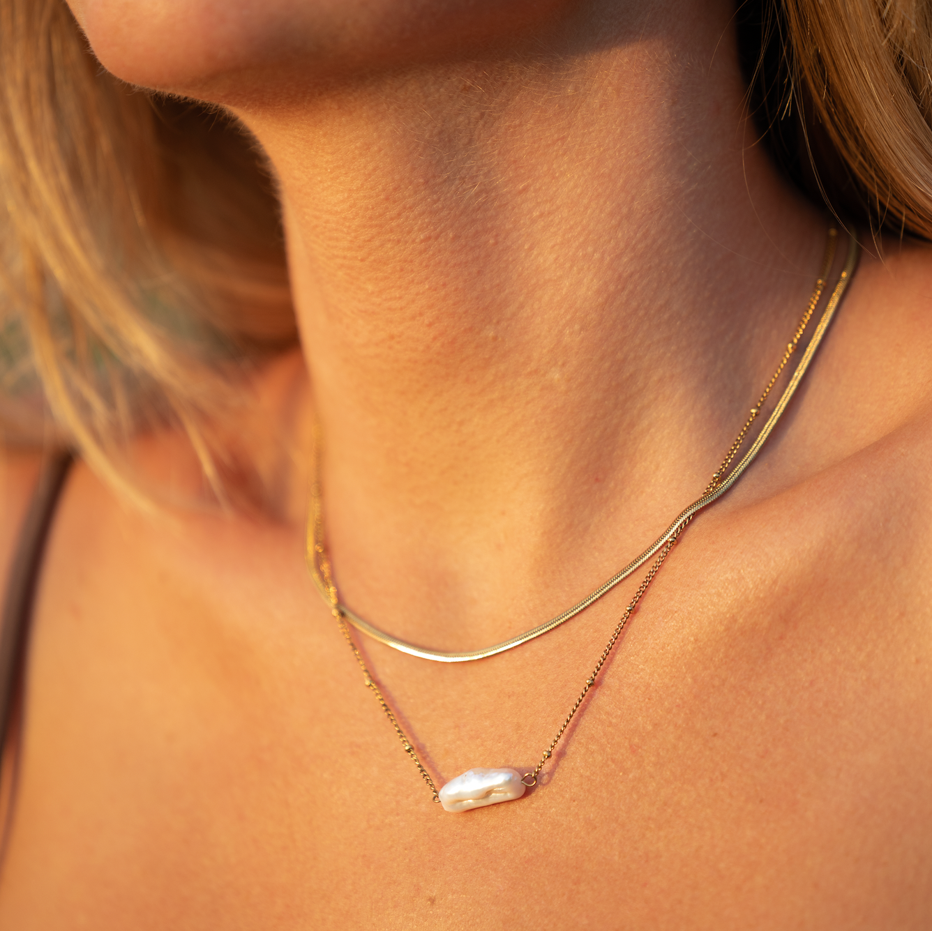 Soleil Pearl Necklace