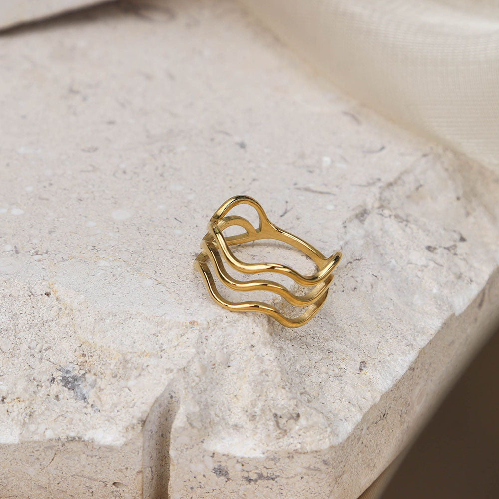 Triple Wave Ring